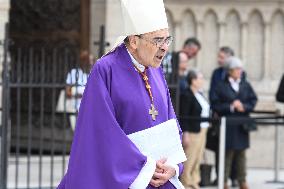 Funeral Of Cardinal Andre Vingt-Trois At Notre-Dame De Paris