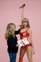 Wax figure of Taylor Swift at Madame Tussauds in London - UK