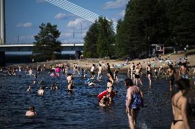 Hellesäätä Rovaniemellä
