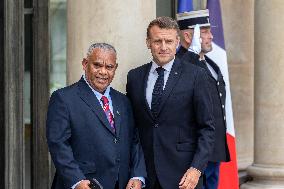 Jotham Napat Received At Elysee - Paris NB