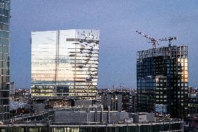 Panoramic Views of Milan's Porta Nuova District - Italy