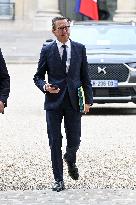 Cabinet Meeting Concludes at Elysee Palace - Paris