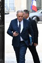 Cabinet Meeting Concludes at Elysee Palace - Paris