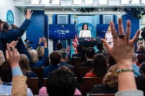Karoline Leavitt Addresses Press - DC