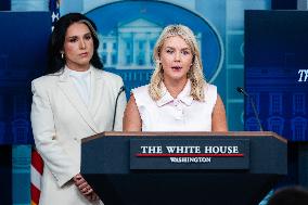 Karoline Leavitt Addresses Press - DC