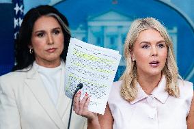 Karoline Leavitt Addresses Press - DC
