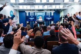 Karoline Leavitt Addresses Press - DC