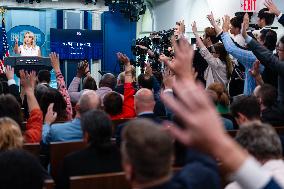 Karoline Leavitt Addresses Press - DC