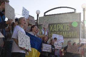 Kharkiv Protest Against Government’s Adoption of Bill 12414