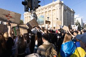 Kharkiv Protest Against Government’s Adoption of Bill 12414