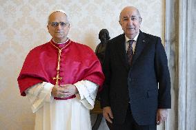 Pope Leo XIV Meets Abdelmadjid Tebboune - Vatican