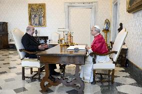 Pope Leo XIV Meets Abdelmadjid Tebboune - Vatican