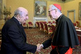 Pope Leo XIV Meets Abdelmadjid Tebboune - Vatican