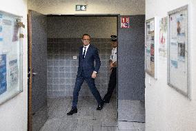 Bruno Retailleau visits the 20th Arrondissement Police Station - Paris