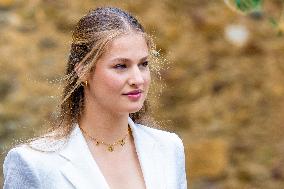 Princess Leonor And Infanta Sofia Working Visit - Sant Marti Vell