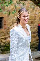 Princess Leonor And Infanta Sofia Working Visit - Sant Marti Vell