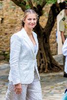 Princess Leonor And Infanta Sofia Working Visit - Sant Marti Vell