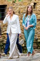Princess Leonor And Infanta Sofia Working Visit - Sant Marti Vell
