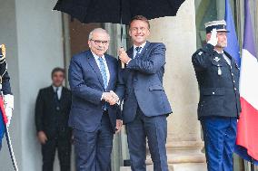 Nawaf Salam Received At Elysee Palace - Paris