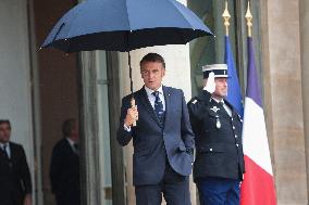 Nawaf Salam Received At Elysee Palace - Paris