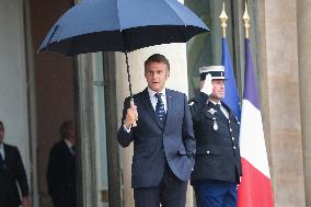 Nawaf Salam Received At Elysee Palace - Paris