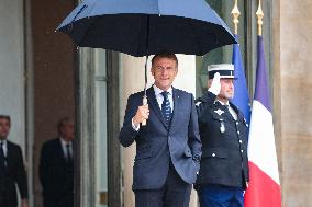 Nawaf Salam Received At Elysee Palace - Paris