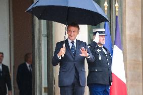 Nawaf Salam Received At Elysee Palace - Paris