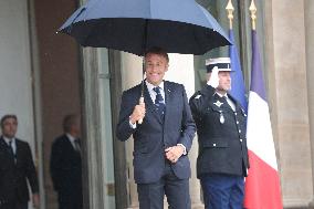 Nawaf Salam Received At Elysee Palace - Paris