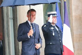 Nawaf Salam Received At Elysee Palace - Paris