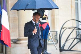 Nawaf Salam Received At Elysee Palace - Paris
