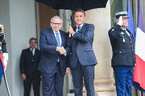 Nawaf Salam Received At Elysee Palace - Paris
