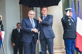 Nawaf Salam Received At Elysee Palace - Paris