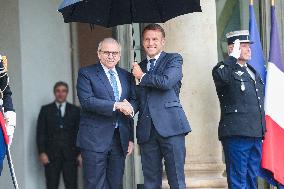Nawaf Salam Received At Elysee Palace - Paris