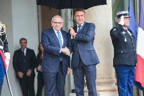 Nawaf Salam Received At Elysee Palace - Paris