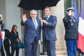 Nawaf Salam Received At Elysee Palace - Paris
