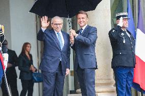 Nawaf Salam Received At Elysee Palace - Paris