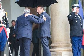 Nawaf Salam Received At Elysee Palace - Paris