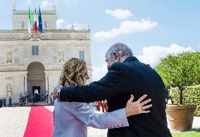 Giorgia Meloni Meets Abdelmadjid Tebboune - Rome