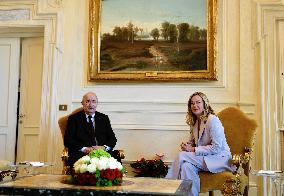 Giorgia Meloni Meets Abdelmadjid Tebboune - Rome