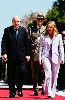 Giorgia Meloni Meets Abdelmadjid Tebboune - Rome
