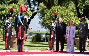 Giorgia Meloni Meets Abdelmadjid Tebboune - Rome