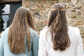 Princess Leonor And Infanta Sofia Working Visit - Sant Marti Vell