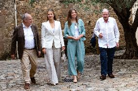 Princess Leonor And Infanta Sofia Working Visit - Sant Marti Vell