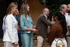 Princess Leonor And Infanta Sofia Working Visit - Sant Marti Vell