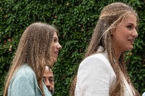 Princess Leonor And Infanta Sofia Working Visit - Sant Marti Vell