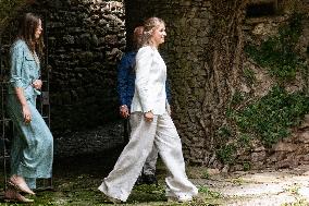 Princess Leonor And Infanta Sofia Working Visit - Sant Marti Vell