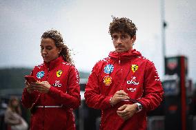 Charles Leclerc at F1 Grand Prix of Belgium - Belgium
