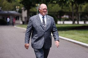 Tom Homan Speaks to Media outside West Wing of White House