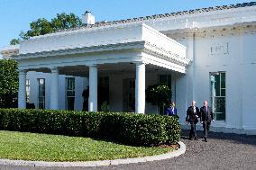 James Blair, Russell Vought and Bill Pulte Speak to Media outisde White House