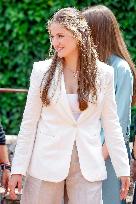 Spansih Royals visit San Marti del Vall